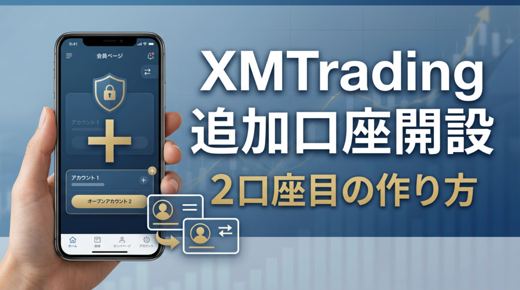 XMTradingの追加口座開設